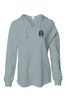 Womens Lightweight  Wash Hooded Sweatshirt - Sage