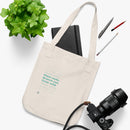 Organic Canvas Tote Bag - Plant Roots
