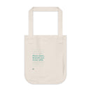 Organic Canvas Tote Bag - Plant Roots