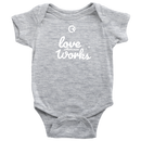 Love Where Mom Works Baby Bodysuit
